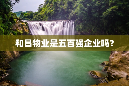 和昌物业是五百强企业吗？