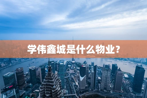 学伟鑫城是什么物业？