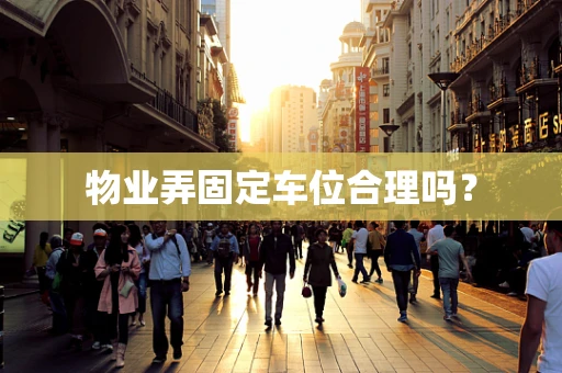 物业弄固定车位合理吗？
