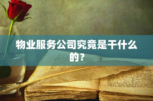 物业服务公司究竟是干什么的？