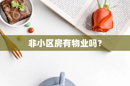 非小区房有物业吗？