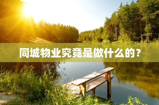同城物业究竟是做什么的？