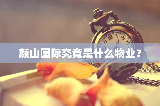 颜山国际究竟是什么物业？