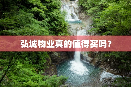 弘城物业真的值得买吗？