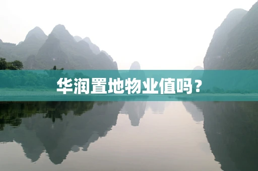 华润置地物业值吗？