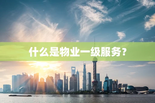 什么是物业一级服务？