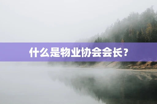 什么是物业协会会长？