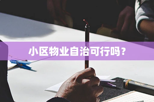 小区物业自治可行吗？