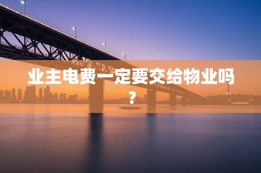 业主电费一定要交给物业吗？
