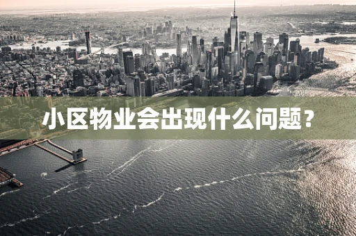 小区物业会出现什么问题？