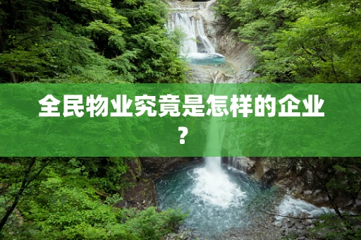 全民物业究竟是怎样的企业？