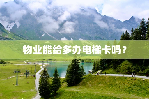 物业能给多办电梯卡吗？