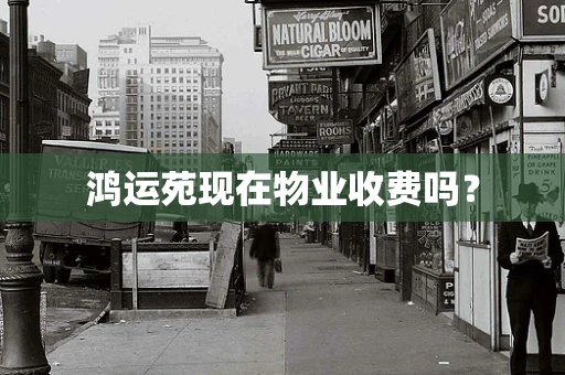 鸿运苑现在物业收费吗？