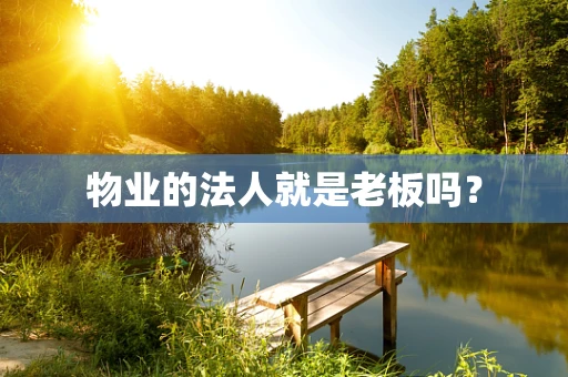 物业的法人就是老板吗？