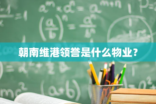 朝南维港领誉是什么物业？