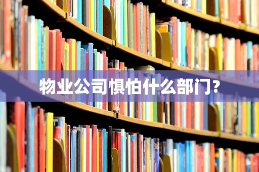 物业公司惧怕什么部门？