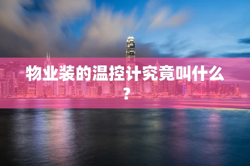 物业装的温控计究竟叫什么？