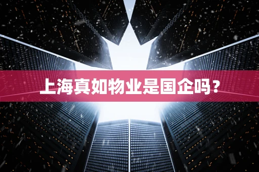 上海真如物业是国企吗？