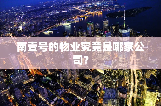 南壹号的物业究竟是哪家公司？