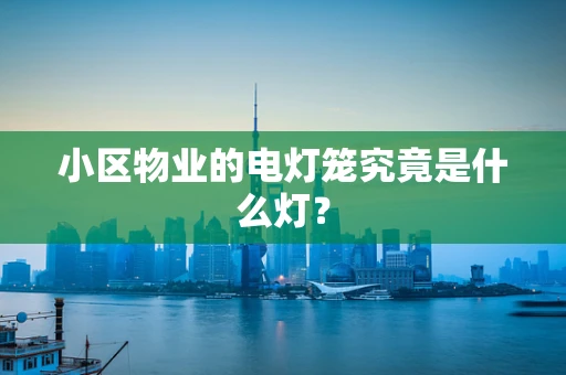 小区物业的电灯笼究竟是什么灯？