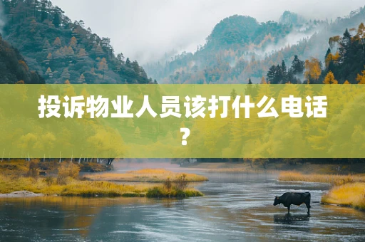 投诉物业人员该打什么电话？