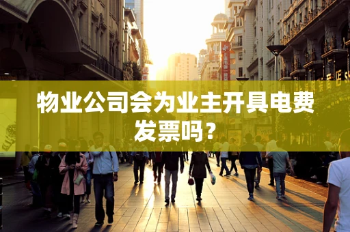 物业公司会为业主开具电费发票吗？