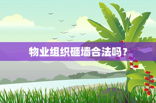 物业组织砸墙合法吗？
