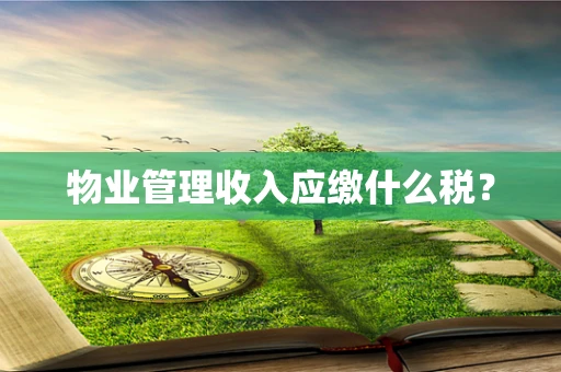 物业管理收入应缴什么税？