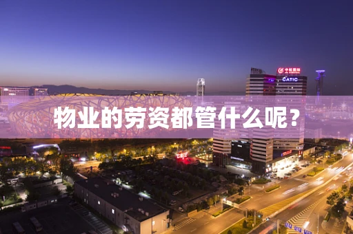 物业的劳资都管什么呢？