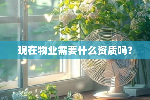 现在物业需要什么资质吗？