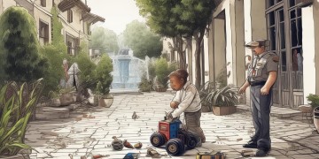 小孩殴打物业，小孩有责任吗？
